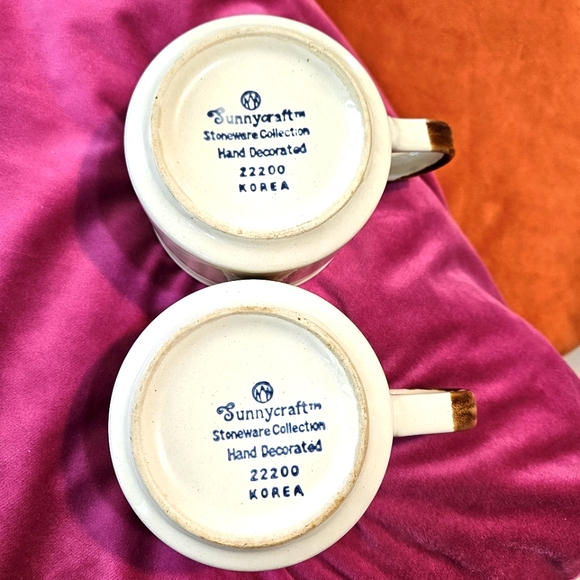 Sunnycraft stoneware collection soup mugs set of 2 - Picture 4 of 6